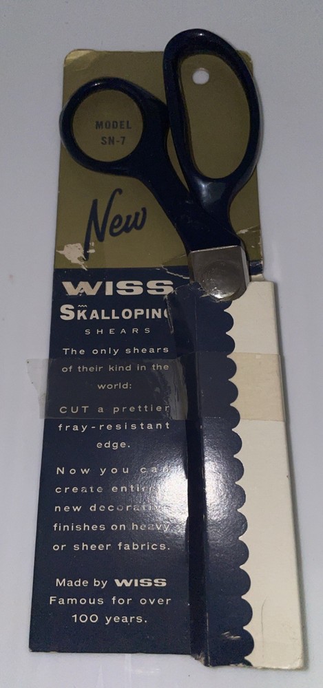 Vintage Wiss Scissors Skalloping Shears Model SN-7