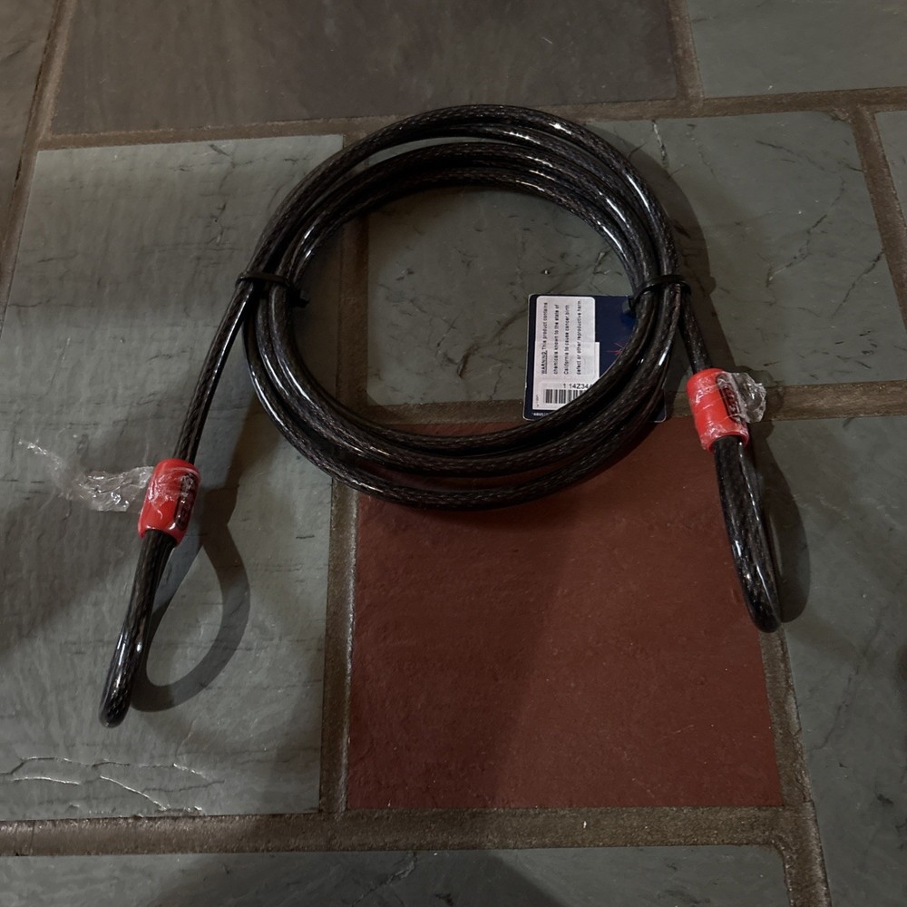 Abus Cobra Looped Cable Black 8/250 8’2”