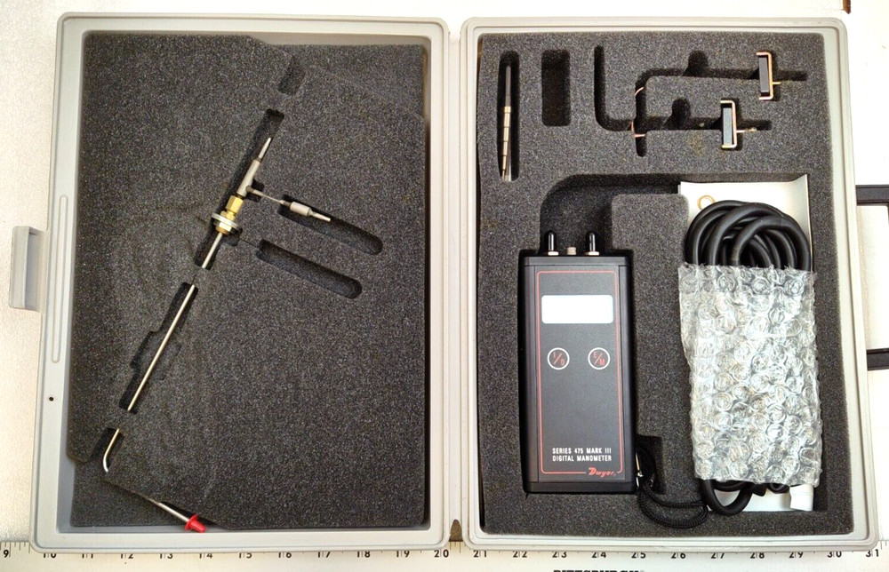 DWYER Manometer Air Velocity Kit In Case 475-1AV Type 1