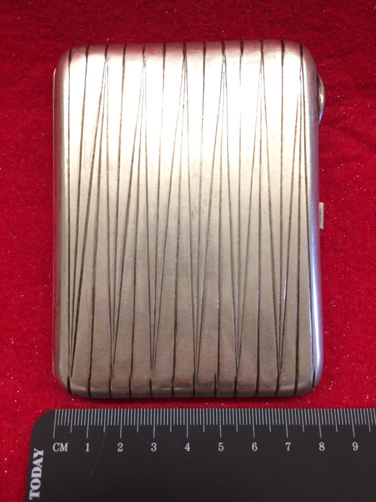 ANTIQUE RUSSIAN STERLING SILVER CIGARETTE CASE - 228 GRAM