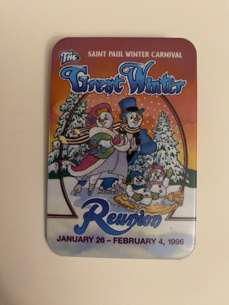 Saint Paul Winter Carnival 1996 Pin Back Button P54