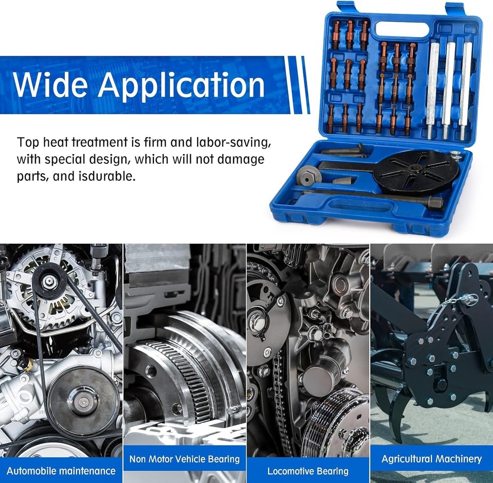 21 in1 Bearing Puller Bearing Puller Set Inner Hole Three-Jaw Puller with Cur...