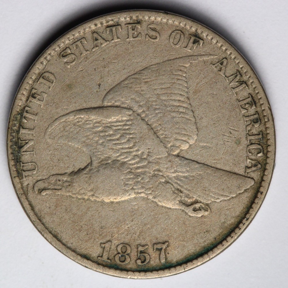 1857 F.E. Flying Eagle Cent Penny CHOICE VF E245 T