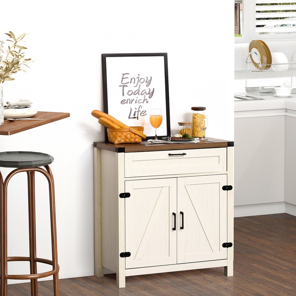 Sideboard Buffet Cabinet, Modern Farmhouse Kitchen Cabinet