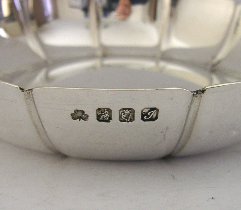 BEAUTIFUL IRISH SOLID STERLING SILVER DISH BOWL 1995 DUBLIN 142g