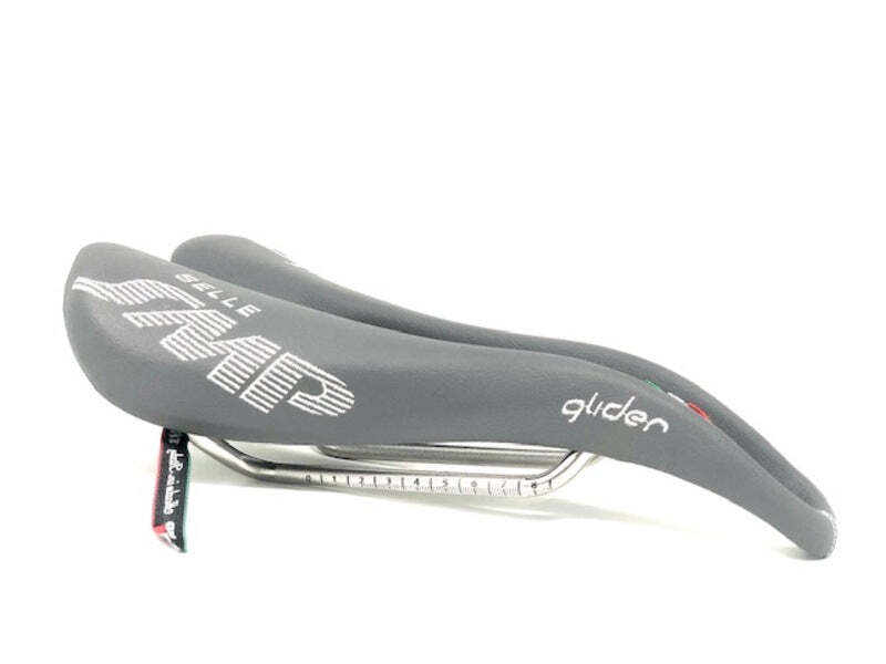 Selle SMP Glider Saddle with Steel Rails (Grey)