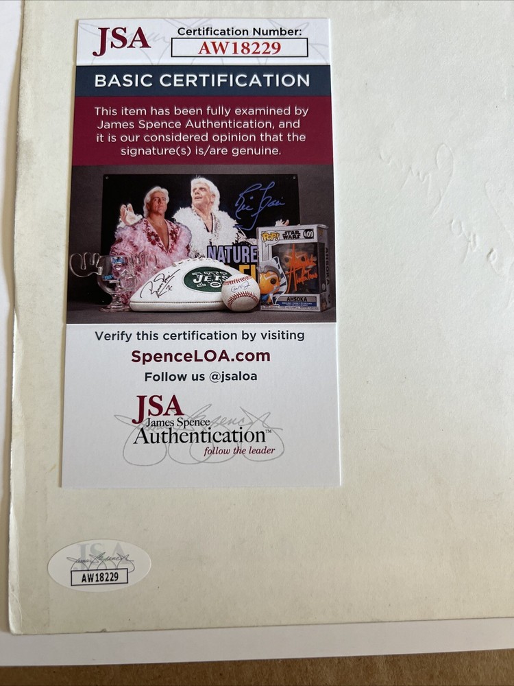 Roger Pryor Vintage Signed Autograph JSA COA