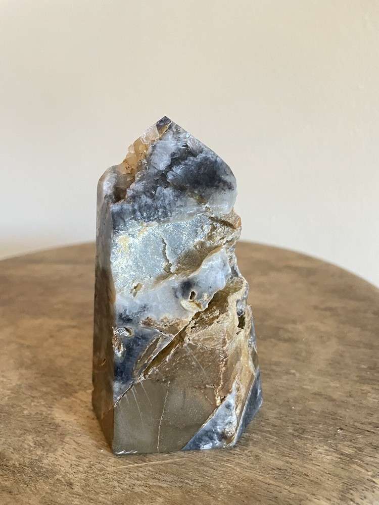 Stunning Blue & Gold Jasper Crystal Point
