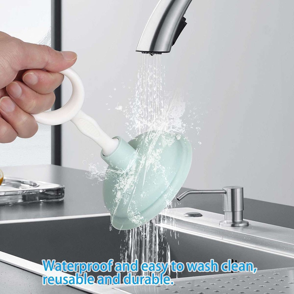 Powerful Mini Sink Plunger For Clogged Sinks , Shower, Bathtub And Small Drains
