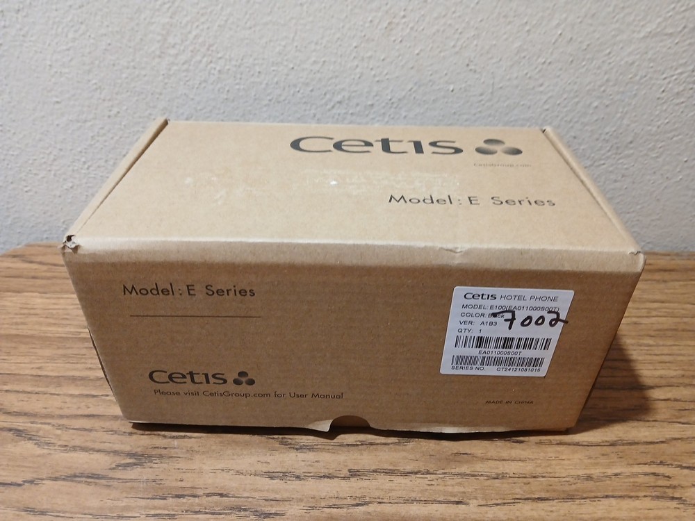 NIB Cetis Hotel Phone Model: E100