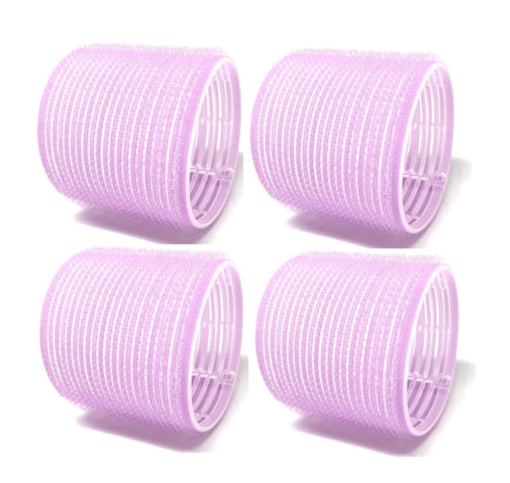 X-Large Self-Stick Hair Grip Curlers Rollers – 4 Pack