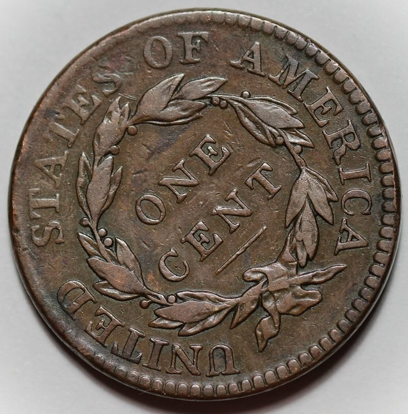 1819/8 Coronet Head Large Cent - US 1c Copper Coin