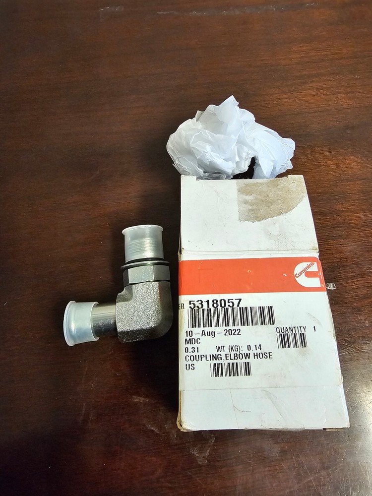 Cummins 5318057 Elbow Hose Coupling (Genuine)