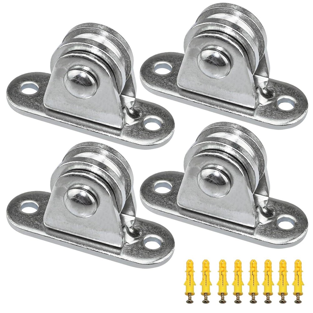 Small Pulley Block Silent Pulley Wheel Heavy Duty Fixed Pullies Loading 176 l...