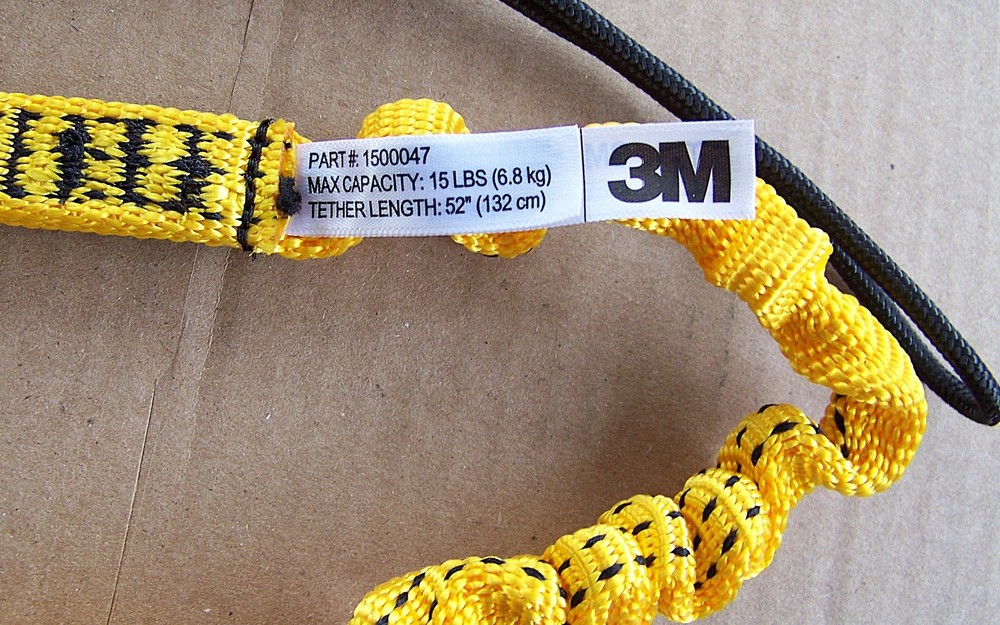 3M DBI-SALA Fall Protection for Tools, #1500047 Hook2Loop Bungee Tether 15lb.