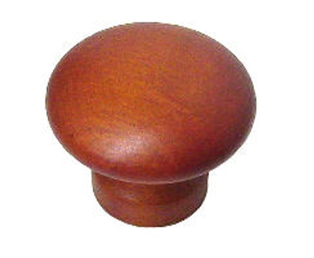 (12 Pack) 1-1/2" Wood Knob Medium Cherry