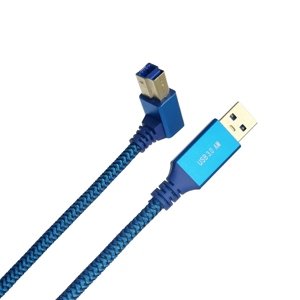 Seadream Angle USB 3.0 Printer Cable Braided 10FT;USB Type A to B 10FT