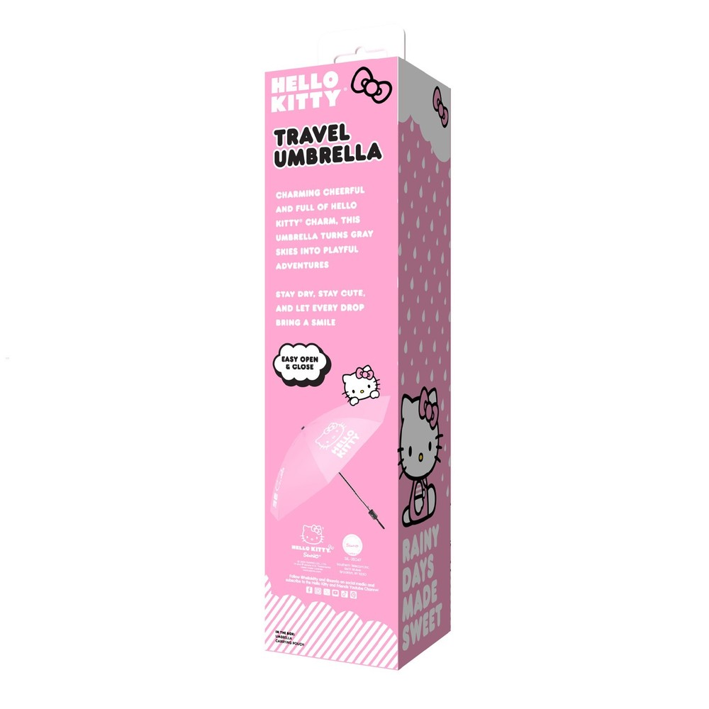Hello Kitty Pink Travel Umbrella