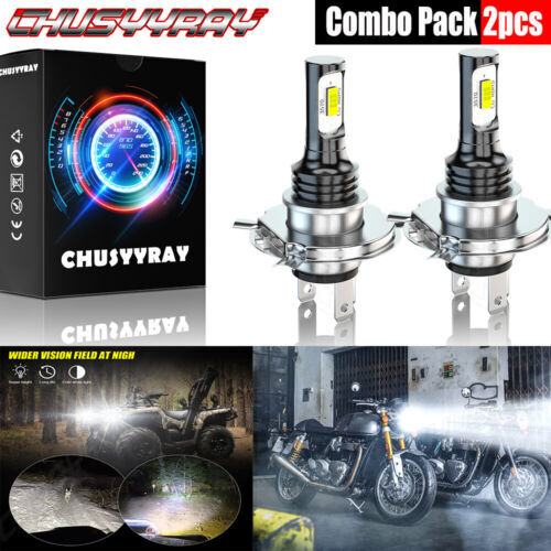 2x Super LED light bulb for Honda 2010-2015 VT1300CT Interstate headlight White