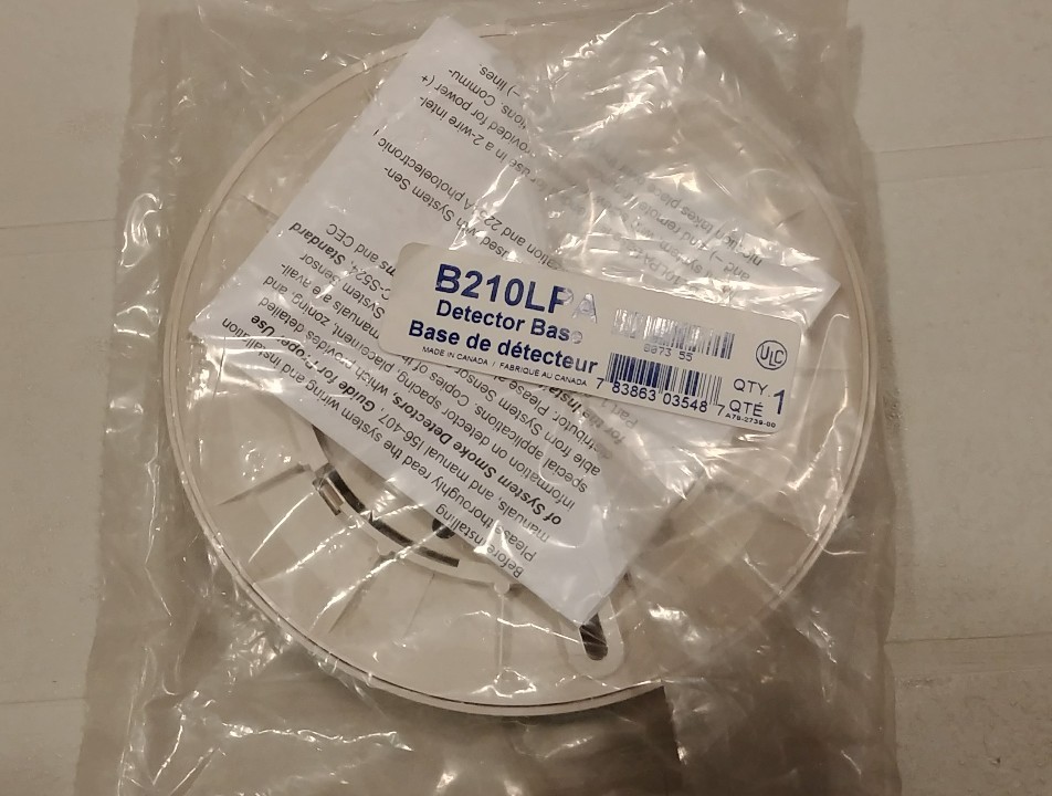 System Sensor Smoke Detector Base B210LPA