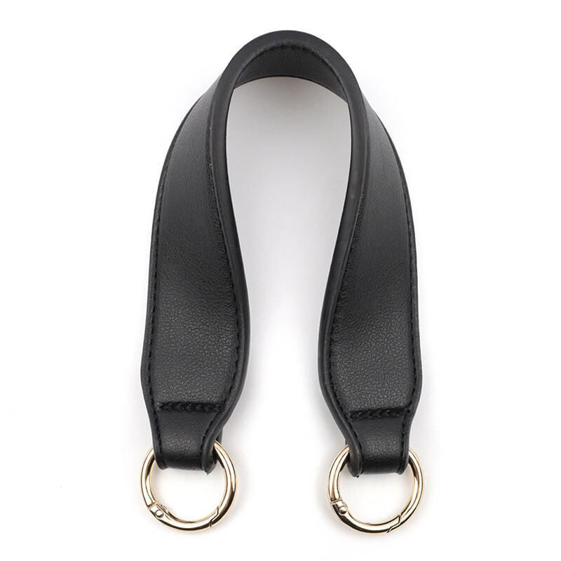 Thick PU Leather Bag Handle Accessories Wide Bag Strap with Spring Ring Handle