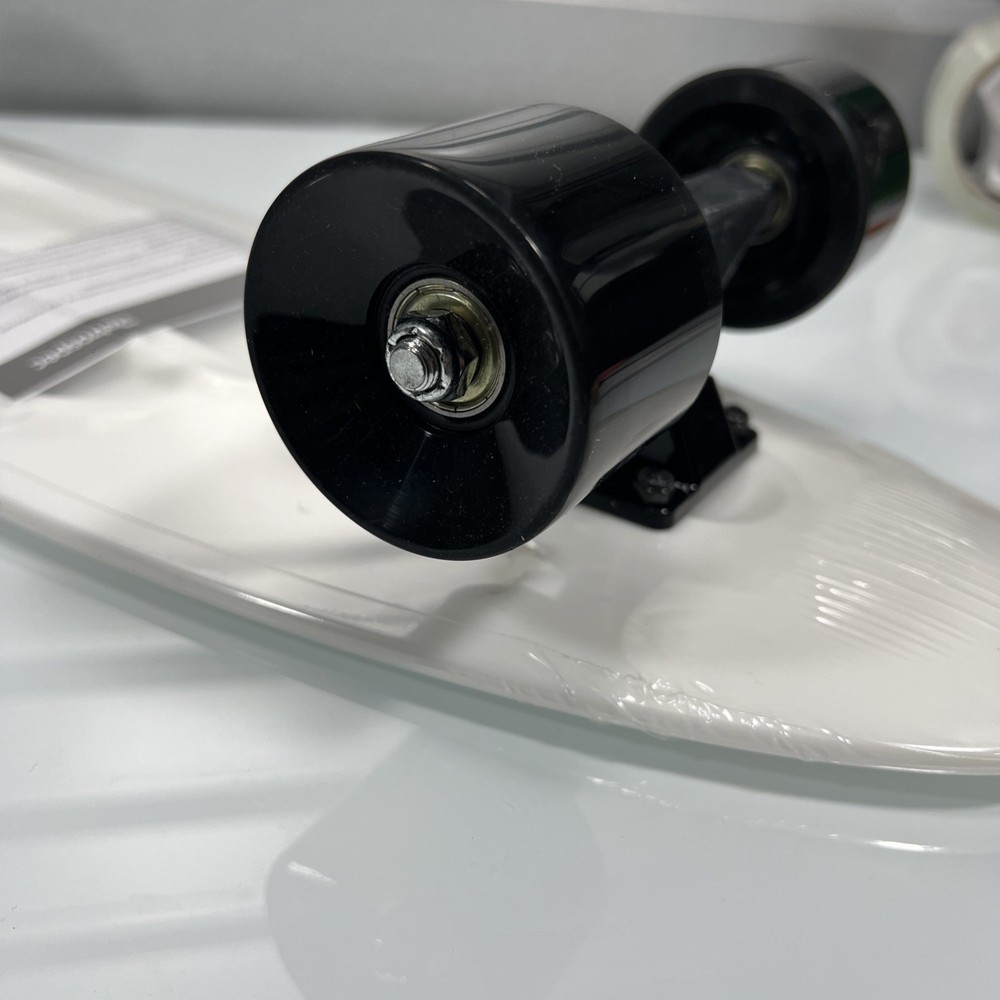 NEW Retrospec Quip 27" SkateBoard Plastic Deck White Plastic Wrapped