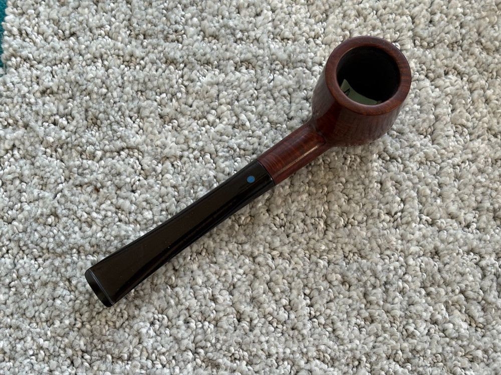 OLE JANSEN BRIAR 1950'S BILLIARD BLUE DOT STEM AR