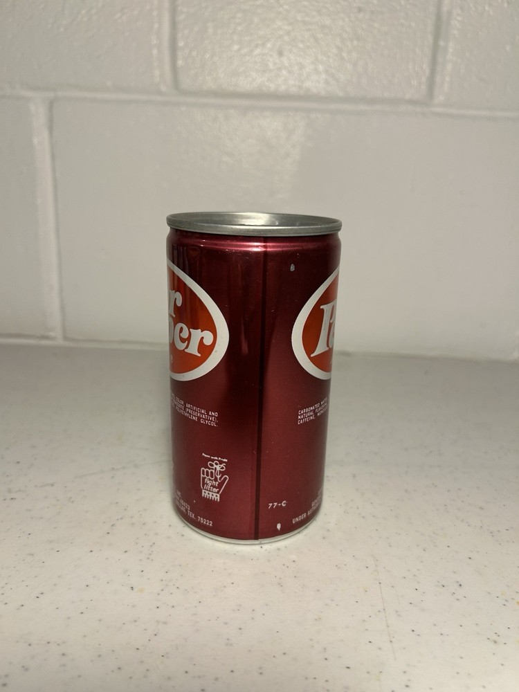 Empty Vintage Dr Pepper Can