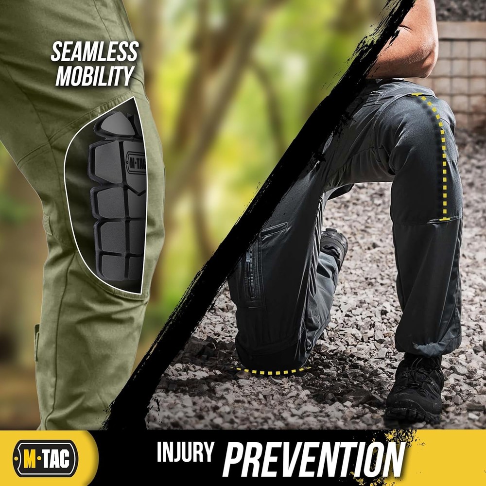 Memory Foam Knee Pad Inserts - Lightweight & Adjustable for Work & Tactical Use
