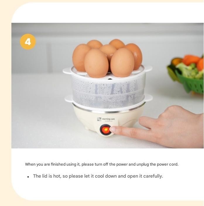 Easy Egg Multi Cooker Electric 17-Egg Capacity Soft Medium Hard-Boiled
