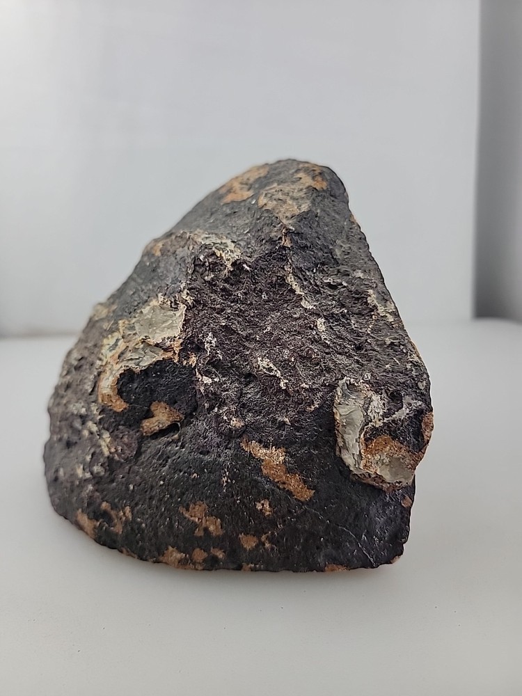 5" Geode Bookend Multicolor Stone Crystal 4 Lb Corner Slice Rock Decor