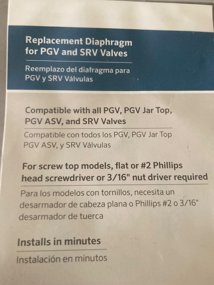 (2) New Hunter PGV and SRV Replacement Diaphragm for sprinkler valves