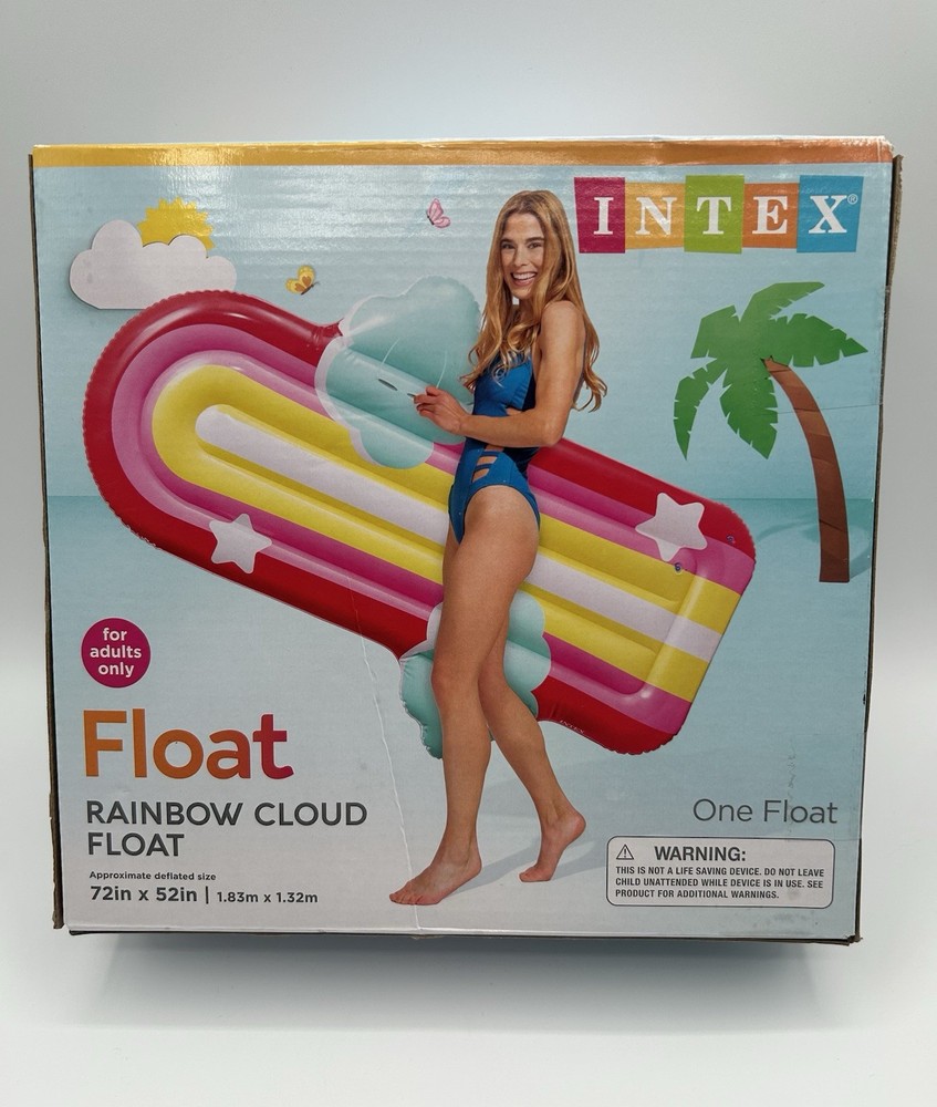 Rainbow Cloud Float For The Pool 72in - 52 In For Adults