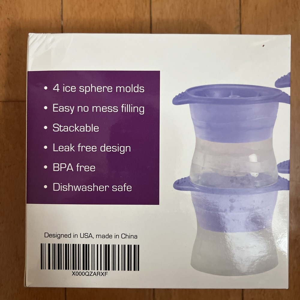 2 Boxes Of 4x Ice Sphere Maker Molds