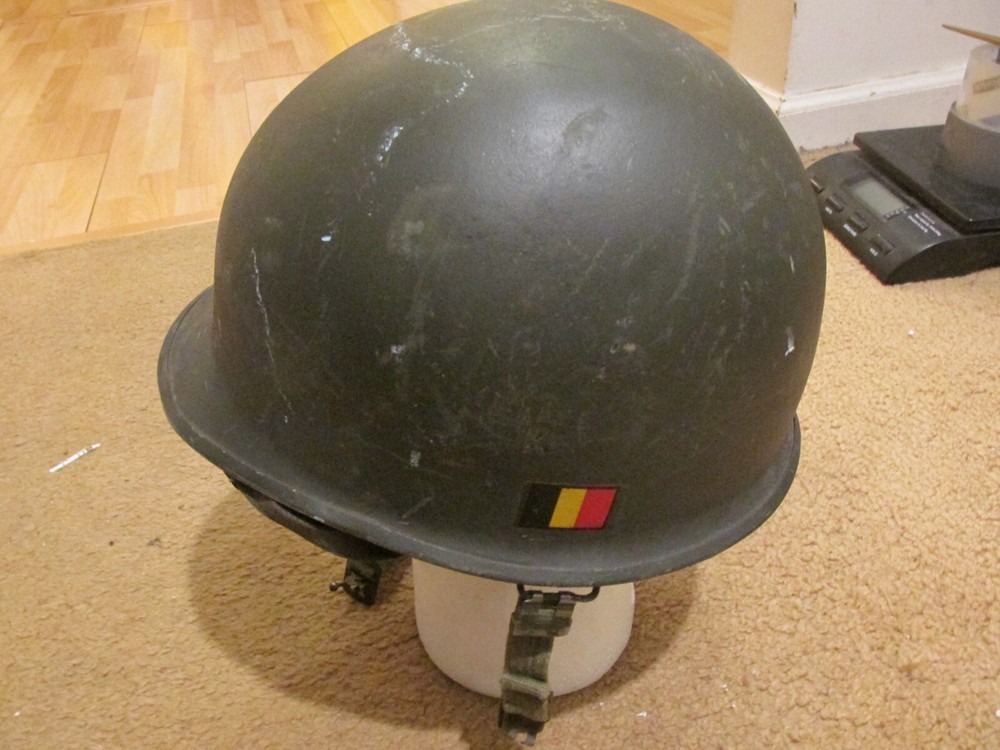 Belgian M1 helmet and liner