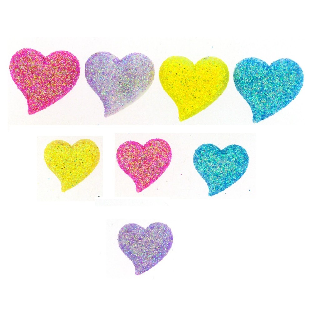 Candy Hearts Button Set - Shelly's Buttons- Easter Pastel Craft Sewing Scrap