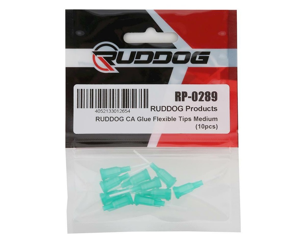 Ruddog Medium CA Glue Flexible Tips (10) [RDGRP-0289]