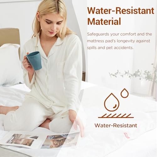 Heated Mattress Pad Twin Size, Foot Temp Diff Design & Preheat Function &