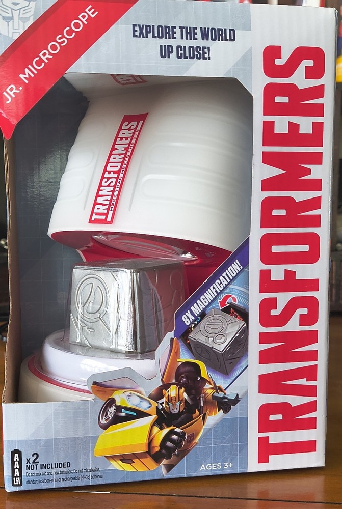 Transformers Jr. Lighted Microscope 8X Magnification New~Sealed