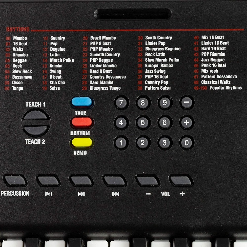 61-Key Compact Digital Piano with LED Display & Learning Features for All