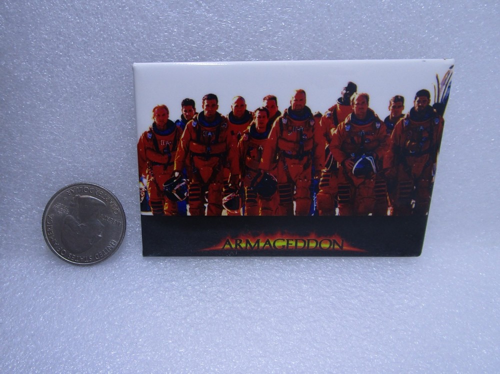 Armageddon Button Pin