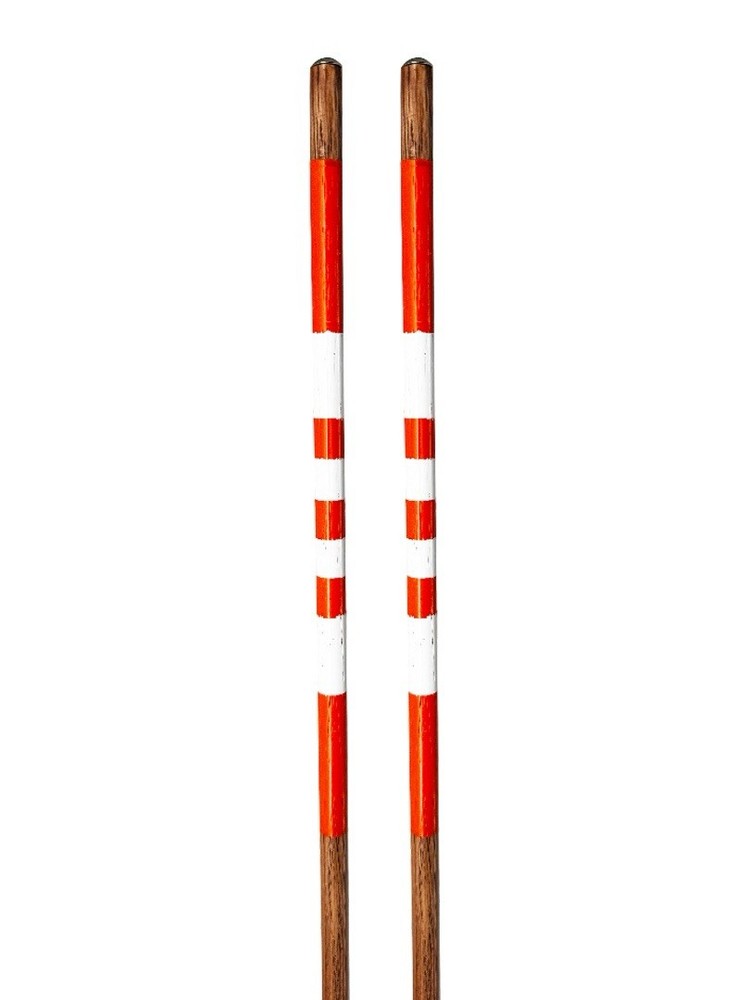 Golf Hickory Alignment Sticks Orange White
