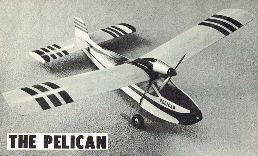 Model Airplane Plans (FF): PELICAN 36" 1/2A Floatplane by Ken Willard
