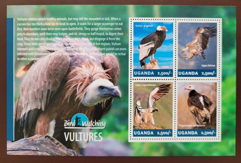 Uganda 2014 / Birds - Vultures  / 4v ms