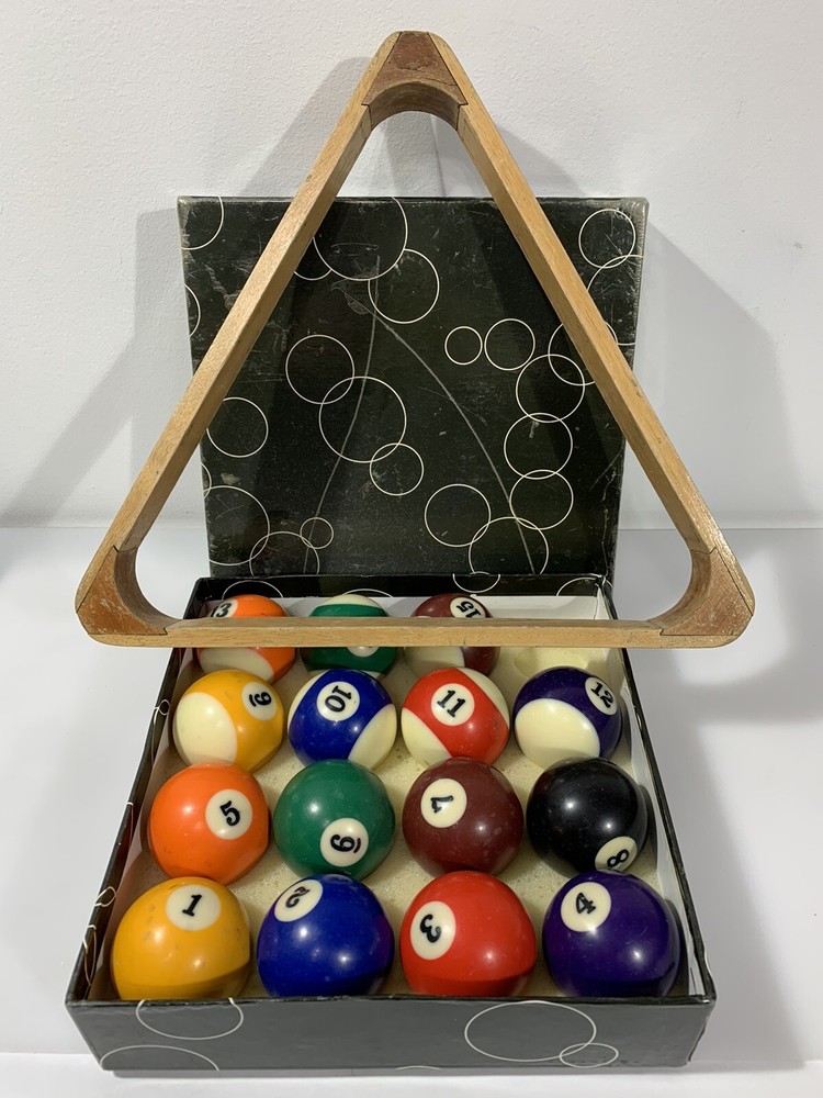 Vintage Pool Table Billiards Balls Regulation