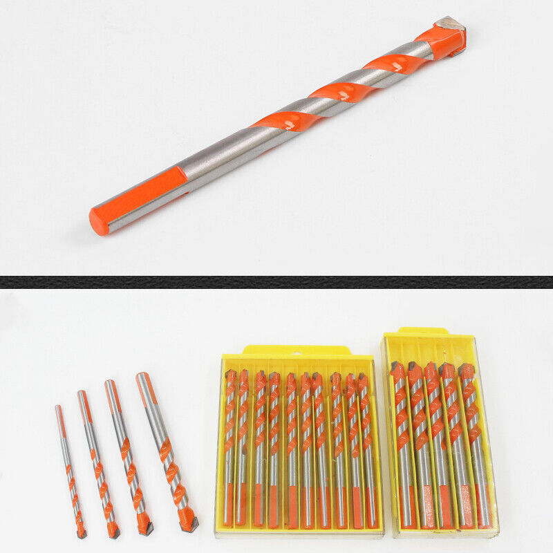 Multi Construction Bits Masonry Concrete Wood Tile Drills Bit Tools 6mm to 12mm