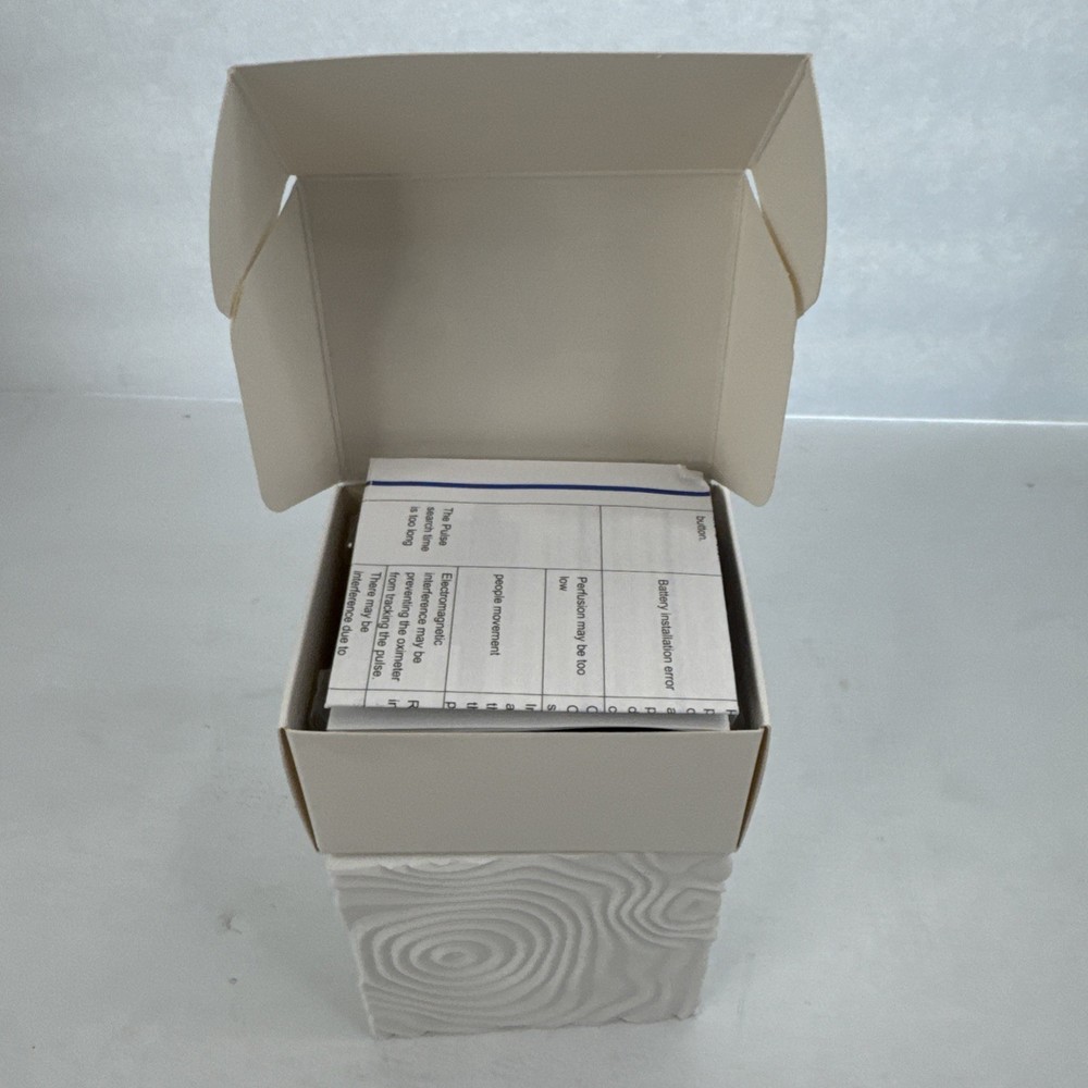 Pulse Oximeter for Finger Tip - Blue - Includes Instructions 6-5