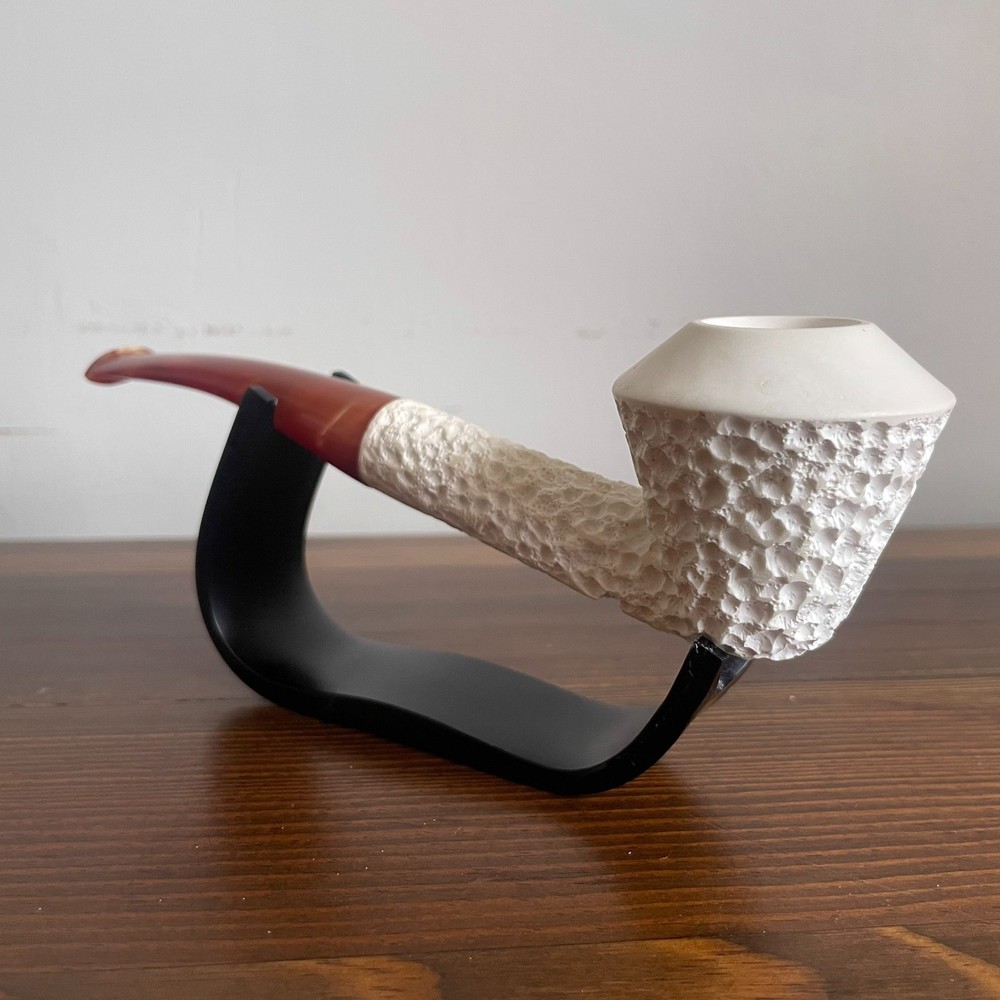 S.Yanik Meerschaum Pipe – Rusticated Smoking Pipe