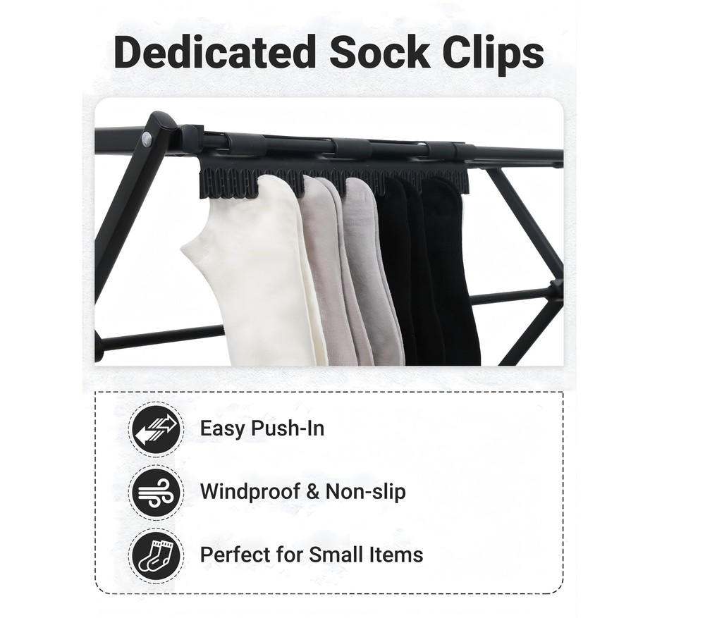 4 Tier Clothes Drying Rack Foldable | Foldable Clothing Drying Rack | Laundry...