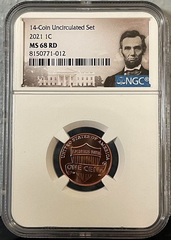 2021 P Lincoln SHIELD Cent 1c NGC MS 68 RD